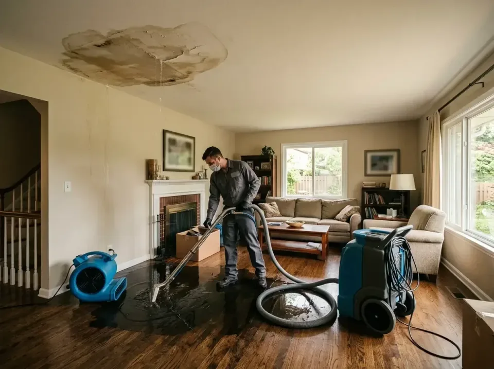 attic-pipe-burst-ceiling-drip-008 — frequently asked questions, Water Damage Restoration & Carpet Care in Dresden, TN